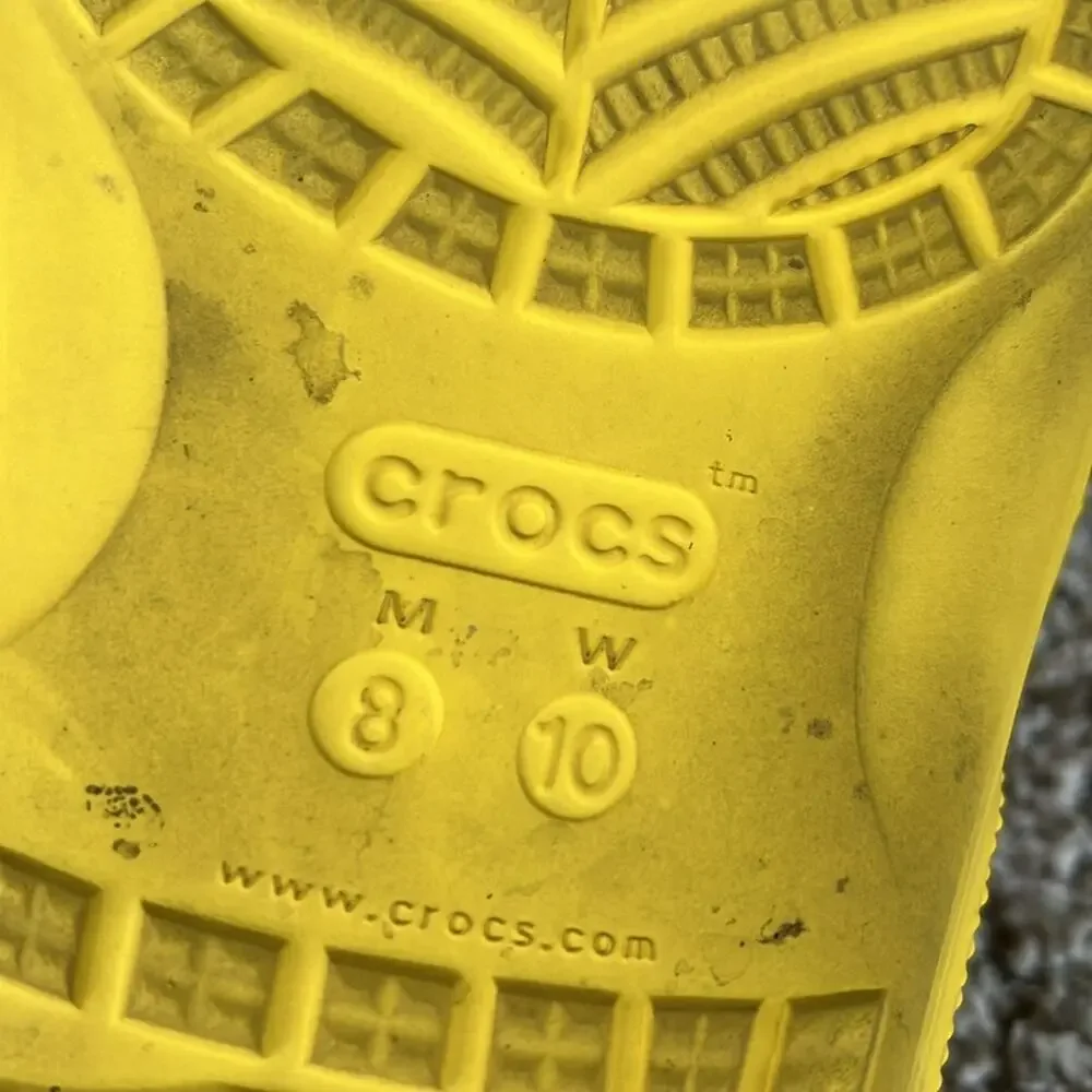 Crocs Adult Unisex Classic Crocs Slide in Lemon Yellow